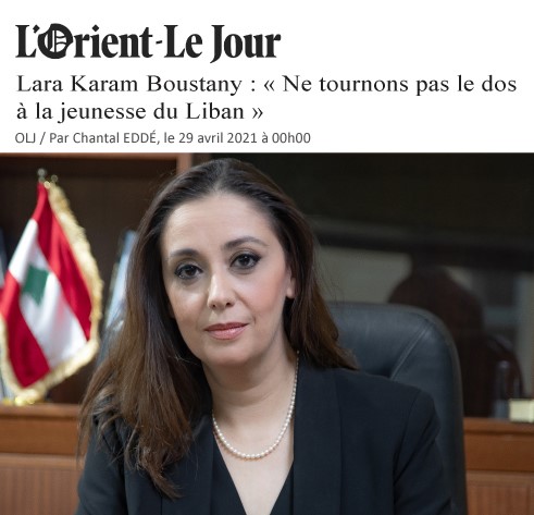 Lara Karam Boustany : Ne tournons pas le dos à la jeunesse du Liban